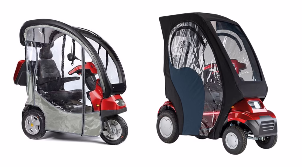 Afiscooter S3 new and old rain sides