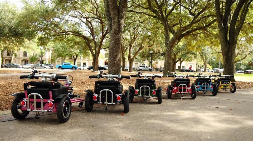 Live image of Enhance Mobility Triaxe Sport heavy duty folding travel mobility scooter