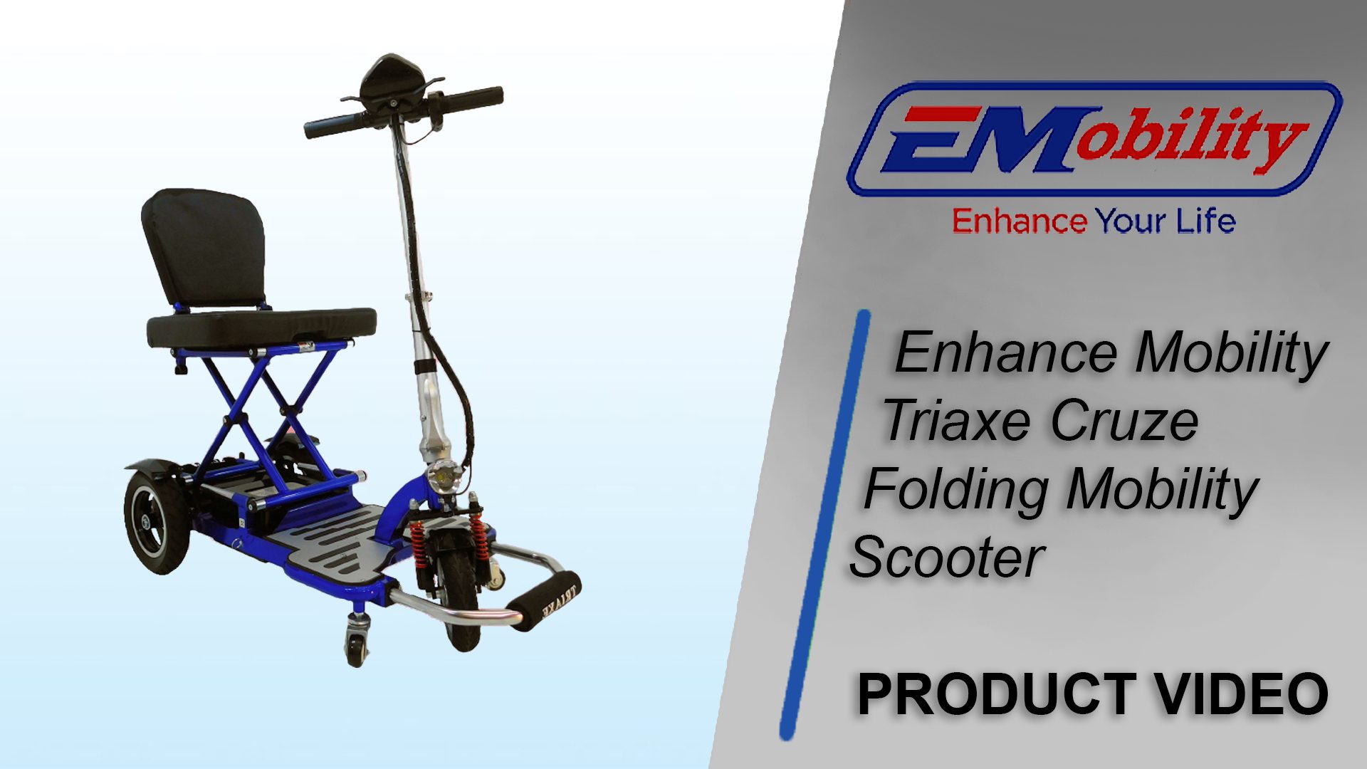 Enhance Mobility Triaxe Cruze Folding Mobility Scooter