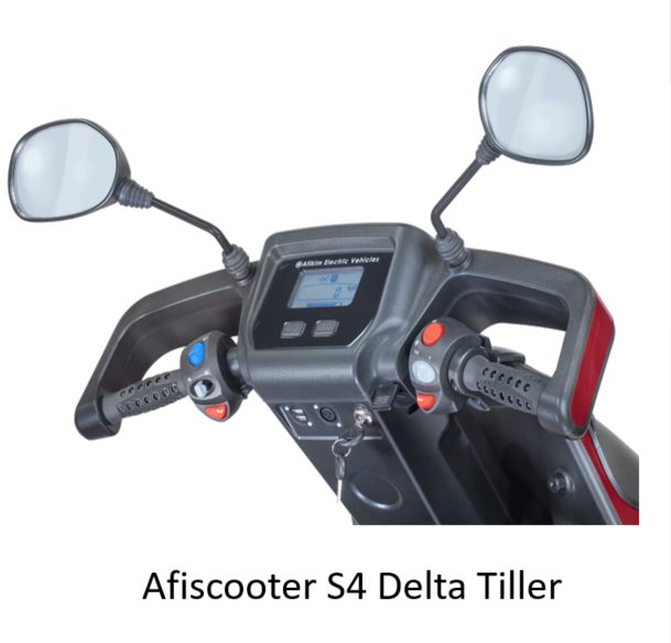 Control panel and display screen of the Afiscooter S4