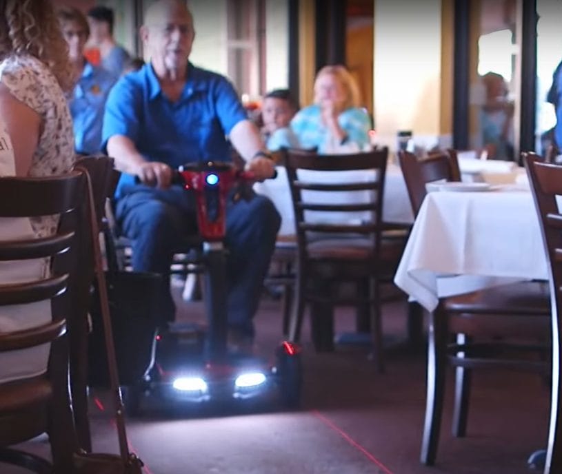 EV Rider TeQno scooter being enjoyed on the go