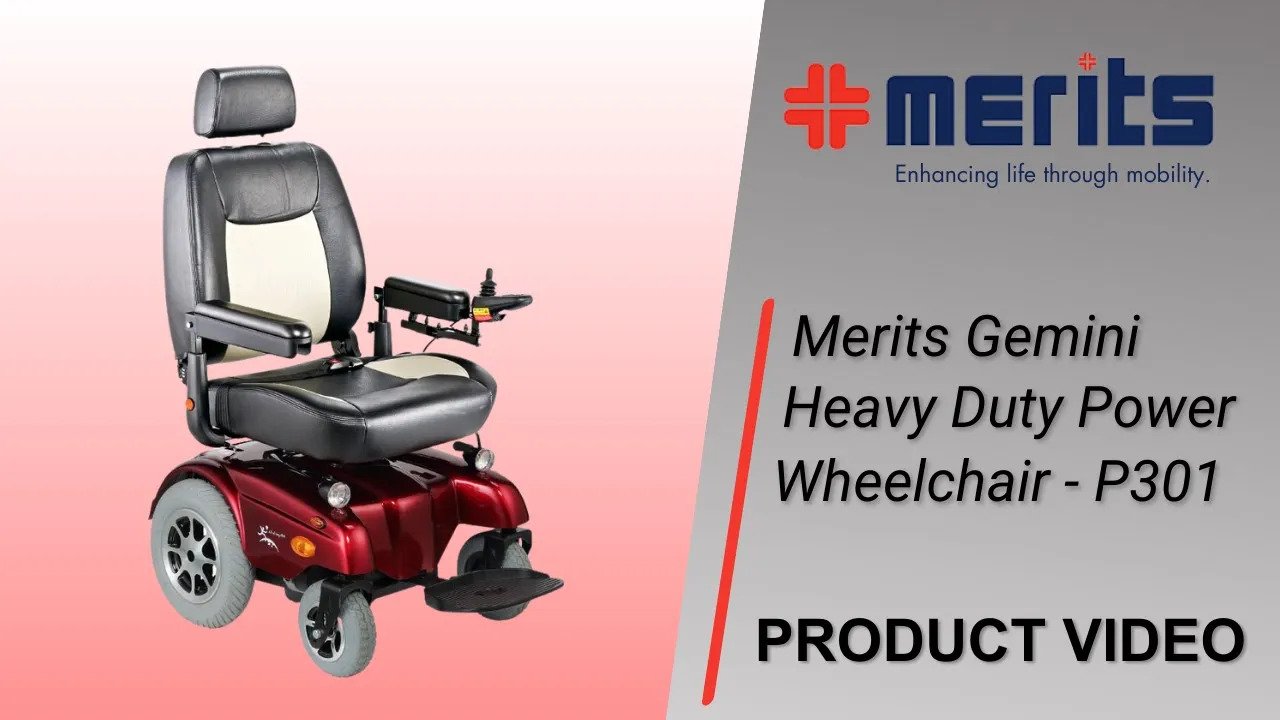 Merits Gemini Heavy Duty Power Wheelchair - P301