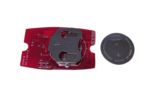 Seating a new coin battery in the EV Rider TeQno key fob
