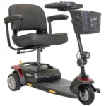 Red Merits Roadster S3 with black seat and front basket
