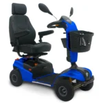 Shoprider Explorer mid-size 4-wheel mobility scooter in blue