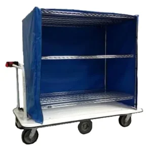 Pony Express MCSC-243615-60 Motorized Linen Cart 1,500 lb Capacity 24x36 Shelving