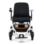 Front view of the Golden Ally GP303 power chair showing joystick control and front wheels