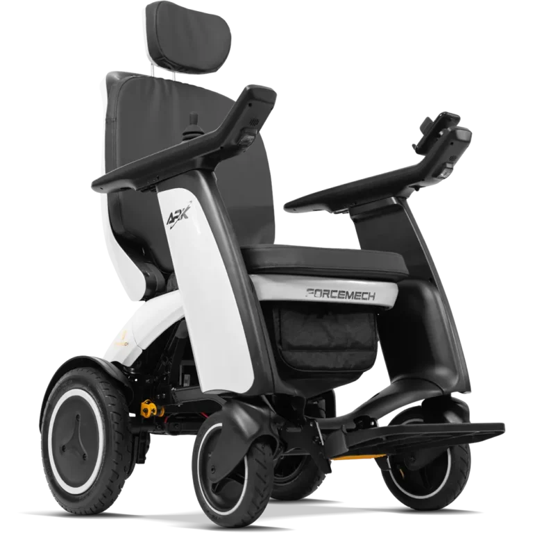White Forcemech ARK Travel-Ready Portable Electric Wheelchair