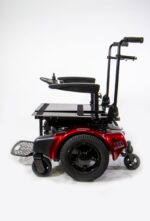 Shoprider XLR 14 rehab seating build with tilt mechanism and articulating foot platform