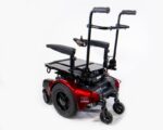 Shoprider XLR 14 rehab configuration side view on mid wheel drive base
