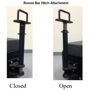 Pony Express Manual Round Bar Hitch 0244-310 for Electric Tuggers
