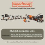 SuperHandy 48V 2Ah Battery with Charger , Fast Charging, Impact-Resistant Case – Compatible with Mobility Scooters, Augers, and More view 3