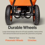 SuperHandy Electric Dualie Wheelbarrow - 48V 4Ah Battery, 330Lb Max Weight view 5