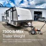 SuperHandy Electric Trailer Dolly Pro - 24V 9Ah Battery, 7500 Lb Towing Capacity view 2