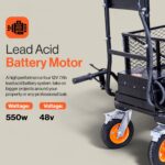 SuperHandy Electric Utility Wagon Pro - 48V 7Ah AGM Battery, 660Lb Max Weight view 4