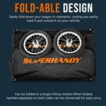 SuperHandy Foldable Wagon - Lightweight, 155 lbs Capacity, Tool-Free Assembly, Compatible with SuperHandy/G Mobility Scooters view 6