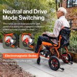 SuperHandy GoRide 2 Electric Wheelchair - 48V 2Ah Battery, 300Lbs Max Weight view 4