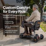 SuperHandy Passport Flex 4 Wheel Power Mobility Scooter – Quick-Disassembly Aluminum Frame, Foldable and Compact, 48V Li-Ion Battery view 6