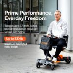 SuperHandy Passport Prime Mobility Scooter - Foldable, 48V Li-Ion Battery, Supports up to 330 lb view 3