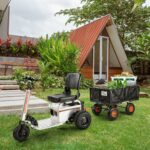 SuperHandy Towable Garden Cart - Quick Dump System, 10" Tires, Connects with Tugger Scooter view 8